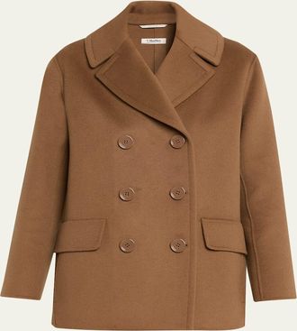 Max Mara Wool Double-Breasted Peacoat