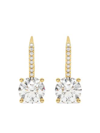 Tilla 14K yellow gold diamond dangling earrings