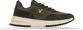 Lyle & Scott Schoenen, Heren, Groen, 44 EU, Leer, Sneakers