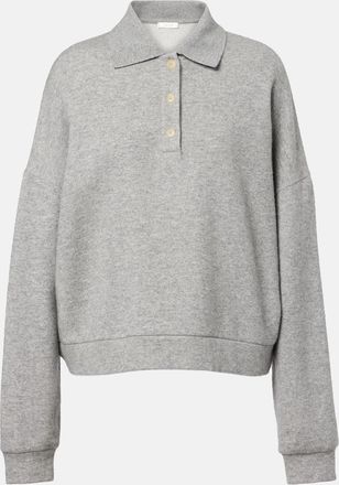 The Row Corzas cashmere and cotton polo sweater