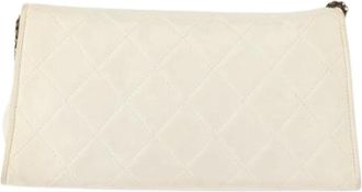 Chanel Pre-owned Shoulder Bags, female, White, Size: ONE SIZE Pre-owned Vintage Shoulder Bag