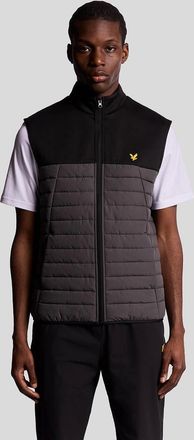 Lyle & Scott Lyle And Scott Mens Sports Hybrid Fleece Gilet - Black - Size: 40/Regular