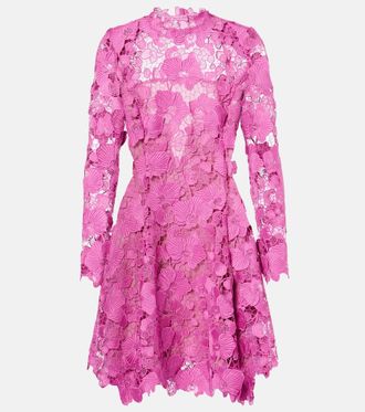 Oscar De La Renta Abito corto in pizzo