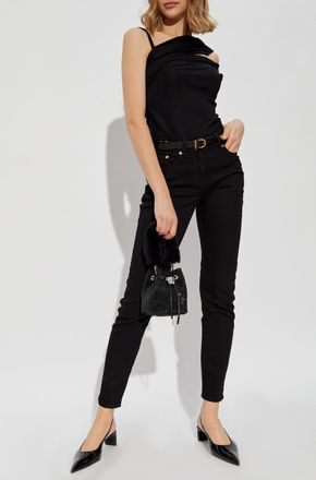 Versace One-shoulder Top, Womens, Black