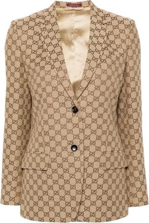 Gucci GG Canvas Single-breasted Blazer