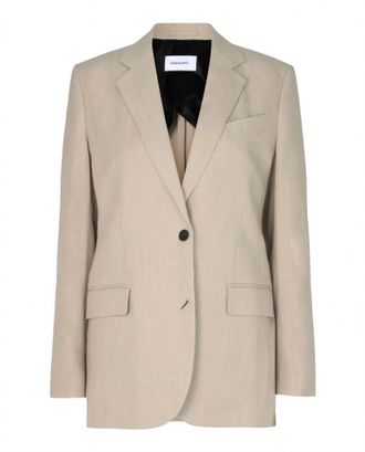 Ferragamo Womens Single Breasted Blazer In Bone