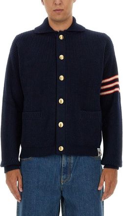 Bally Ribbed Merino Wool Cardigan