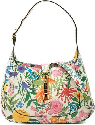 Gucci Pre-owned Gucci Ken Scott Small Calfskin Floral Print Jackie 1961 Crossbody Ladies Z8LEG0X3CSGBMCPW
