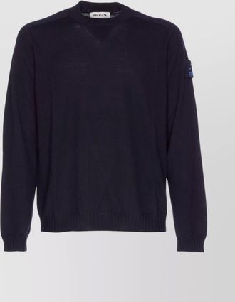 Premiata merino wool logo long-sleeve jumper