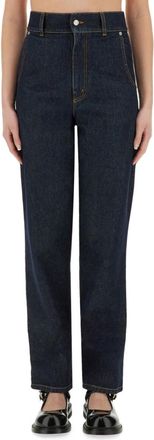 Moschino Blue Straight High Rise Jeans