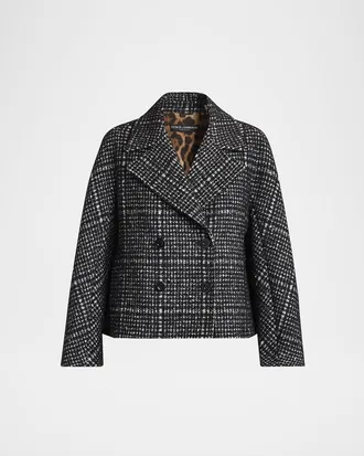 Dolce & Gabbana Check Pied Poule Double-Breasted Jacket