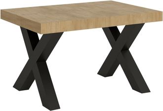 Itamoby Mesa extensible 90x130/234 cm efecto madera roble natural, hierro