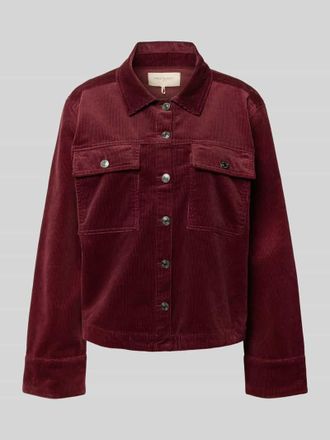 Freequent Jacke mit Knopfleiste Modell Cordy in Bordeaux, Größe XXL