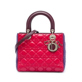 Dior Pre-owned Lady Dior Handbag - Dames - Vintage Handtas - Rood - ONE Size - Leer - Vintage