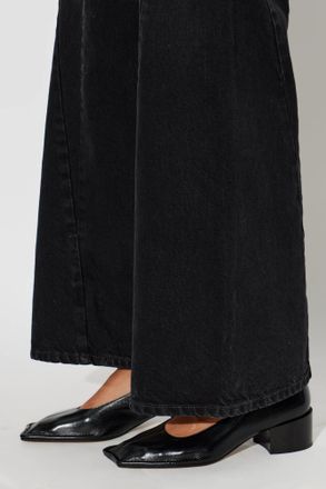 Maison Margiela Leather Heeled Shoes, Womens, Black