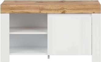 Petits Meubles Mueble para zapatos estratificado Blanco marrón