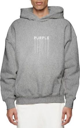 Purple Oversize Drip Logo Heavyweight Fleece Hoodie in Grey at Nordstrom Rack, Size Small