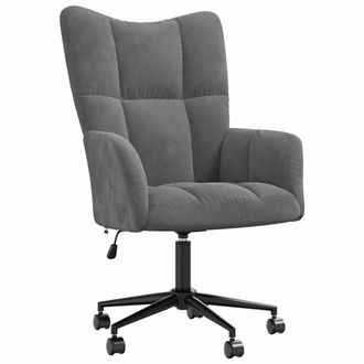 vidaXL Sill&oacute;n De Relax De Terciopelo Gris Oscuro Vidaxl