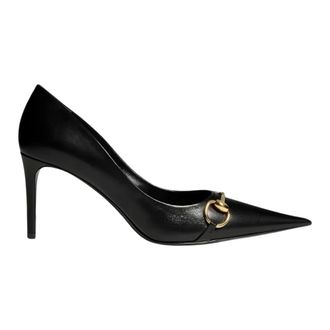 Gucci Donna Pomp - Dames - Schoenen - Zwart - Maat: 39 EU Leer