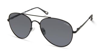 Skechers Womens SEA6166 Polarized Pilot Sunglasses, Black, 56mm