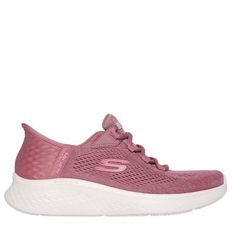 Skechers Womens Skech-Lite Pro Natural Beauty Slip-On Sneakers, Dark Mauve Mesh/Pink Trim, 6.5 UK
