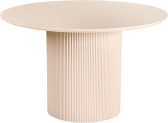 Beliani Dining Table NEWELL Light Beige 120 cm 120 cm
