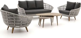 Intenso Furniture Intenso Stila/ROUGH-K stoel-bank loungeset 5-delig