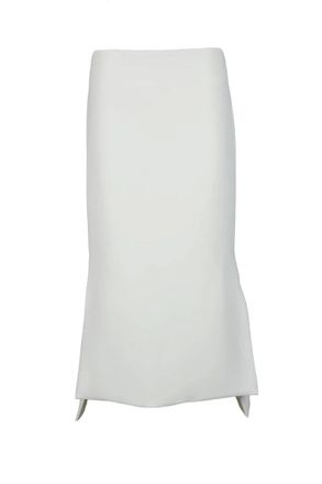 Sportmax Long White Skirt and Elegant Silhouette