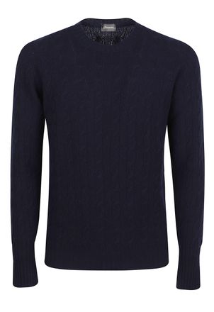 Drumohr Textured Cable Knit Sweater