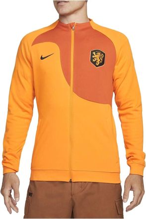 Nike 2022-23 Holland Academy Pro Knit Football Jacket Orange DN1056-833