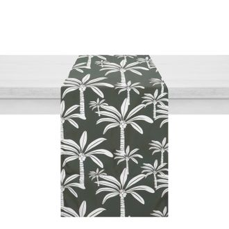 KASANOVA Runner da esterno 40x130 cm palme grigio