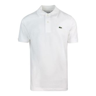 Lacoste Polo Shirts, male, White, Size: XL White Polo Shirt Classic Style