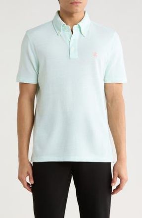 Brooks Brothers Cotton & Linen Blend Oxford Piqu&eacute; Knit Polo in Green at Nordstrom Rack, Size Xx-Large