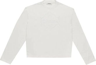 Diomene Camicia con ricamo - Bianco