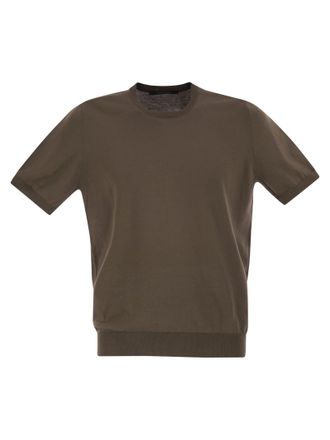 Tシャツ・カットソー TAGLIATORE Basic short-sleeved cotton T-shirt Tagliatore Basic Short-sleeved Cotton T-shirt | italist