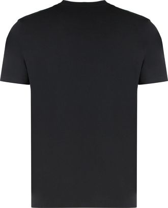 Paul & Shark Mens Cotton Jersey T-Shirt With Logo Black T-Shirts And Polos