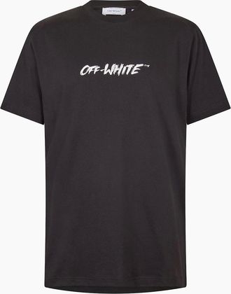 Off-white Mens Mens Slim Fit T Shirt - Black - Size: 36