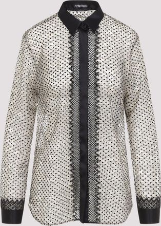 Tom Ford Flock-polkadot-shirt