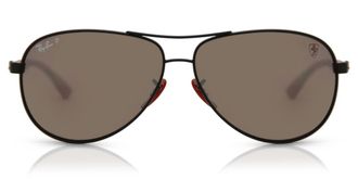 Ray-Ban RB8313M Ferrari Polarized F002H2 Mens Sunglasses Black Size 61