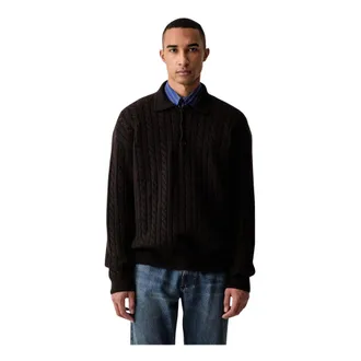 Msgm Msgm, Truien & Vesten, Heren, Bruin, L, Wol, Round-neck Truien