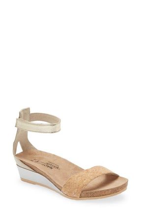 Naot Pixie Sandal in Cork/Ivory/Radiant Gold at Nordstrom, Size 10Us