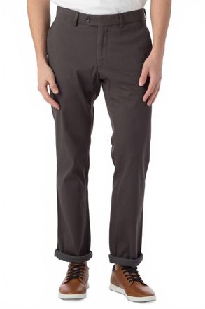 Ballin Perma Color Pima Twill Khaki Pants - Atwater Modern Fit In Pavement