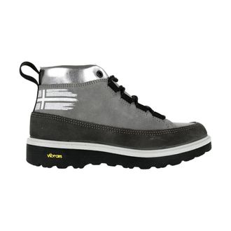 Napapijri Schoenen, Dames, Grijs, 37 EU, Suède, Grijze Suède Winter Veterschoenen