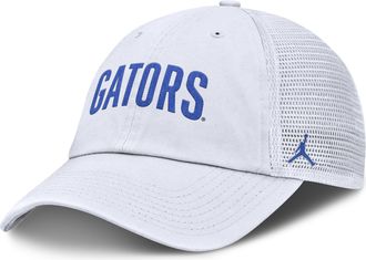 Nike Mens Florida Primetime Campus Club Jordan Brand College Trucker Adjustable Hat in White | JC3311QRUFN-H98