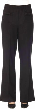 Joseph Ribkoff Bow Pockets Pull On Flared Pant In Black