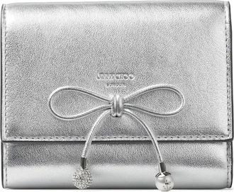 Jimmy Choo London Marinda portemonnee met strikdetail - Zilver