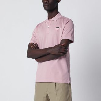 Prada Pink cotton piqu&eacute; polo