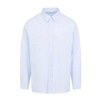 Saint Laurent Formal Shirts, male, Blue, XL, Shirt