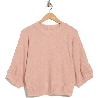 Democracy Seed Stitch Dolman Sweater in Heather Dusty Rose at Nordstrom Rack, Size X-Large