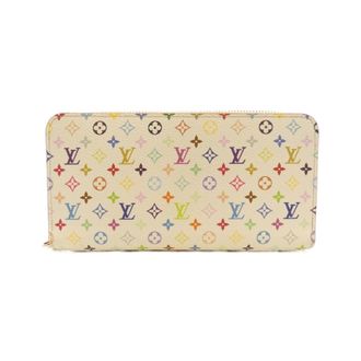 Louis Vuitton White Coated Canvas Long Wallet (Bi-Fold) (Pre-Owned)